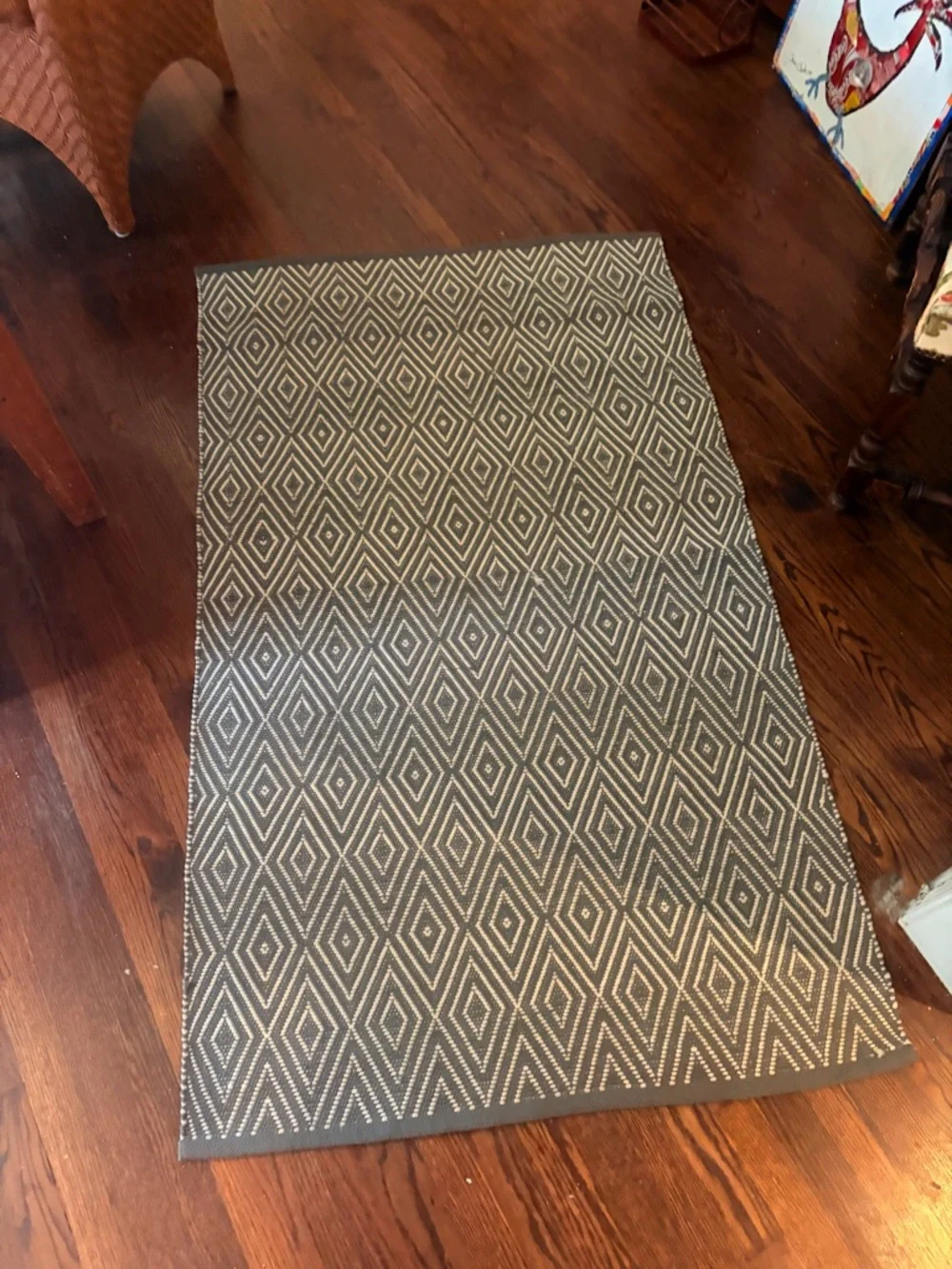 Dash & Albert Handwoven Polypropylene Rug - Gray & Cream